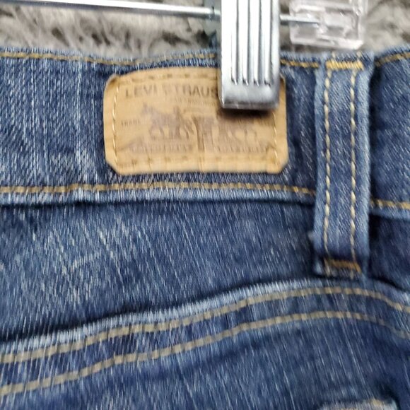 Levis Jeans Womens 12 Blue 529 Curvy Boot Cut Stretch Denim - Picture 9 of 10